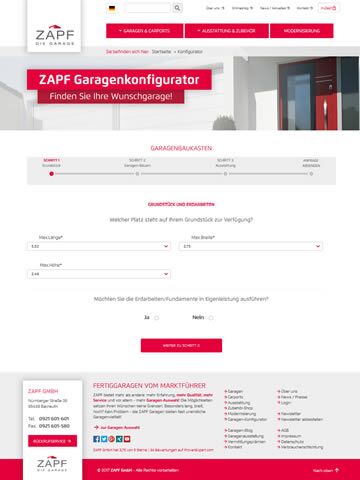 Online-Garagen-Konfigurator