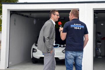 Radio Mainwelle zu Besuch bei der Musterparkeröffnung